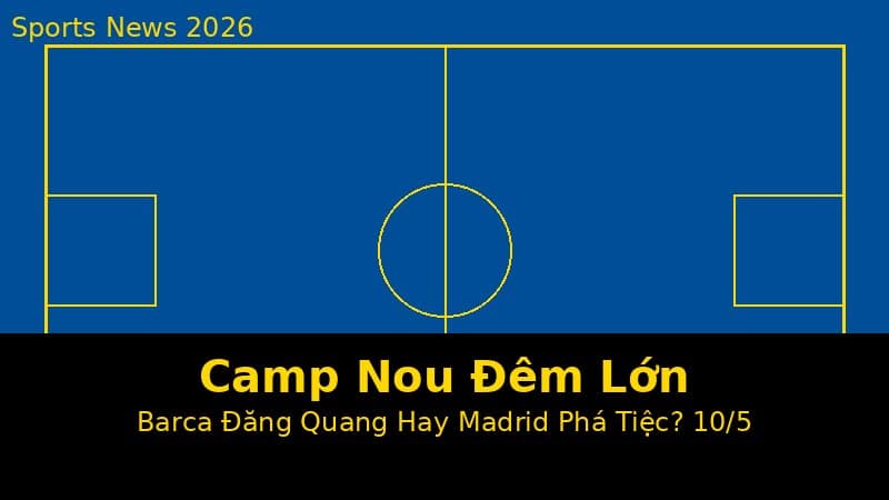 Đêm Camp Nou 10/5: Barcelona Có Thể Đăng Quang Ngay Tại El Clásico — Khoảnh Khắc Lịch Sử Hay Madrid Lại Phá Tiệc?